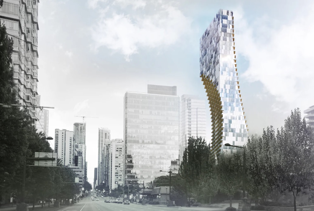 Kengo Kuma's 'alberni' tower in Vancouver ahead of upcoming completion